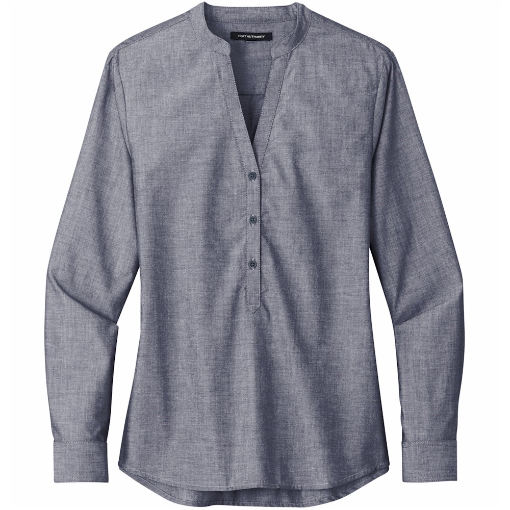 Port Authority® Ladies LS Chambray Easy Care Shirt